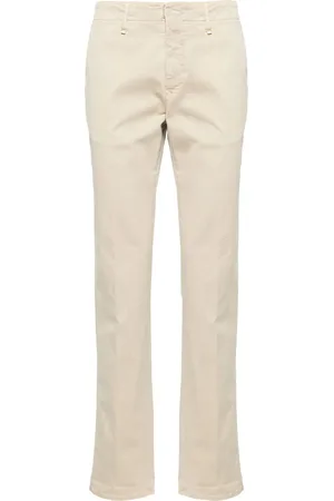 Incotex Mid-rise stretch-cotton straight-leg trousers