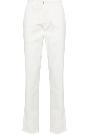 Incotex Mid-rise stretch-cotton straight-leg trousers