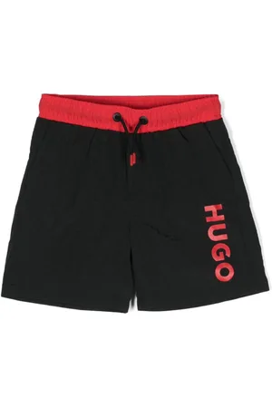 HUGO BOSS Logo-print swim shorts