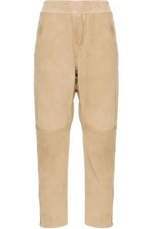 Golden Goose Slim-fit suede trousers