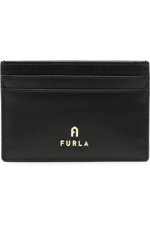 Furla Logo-lettering leather card holder