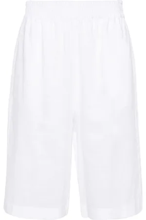 Fabiana Filippi Elasticated-waistband linen shorts