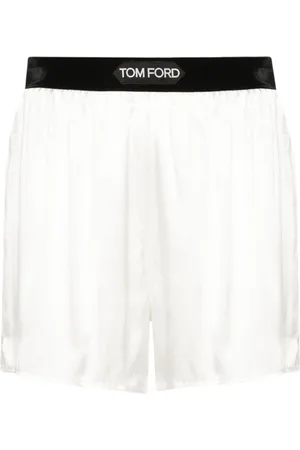 Tom Ford Logo-waistband satin shorts