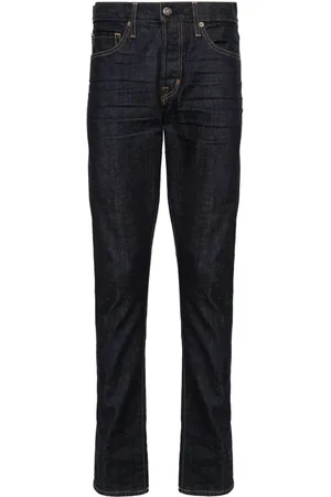 Tom Ford Logo-patch slim-fit jeans