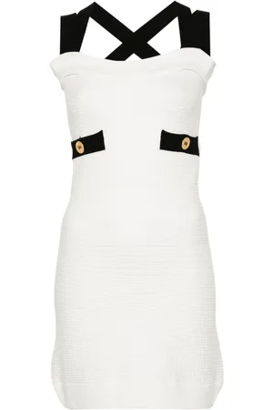Patou 3D-knit double-strap minidress