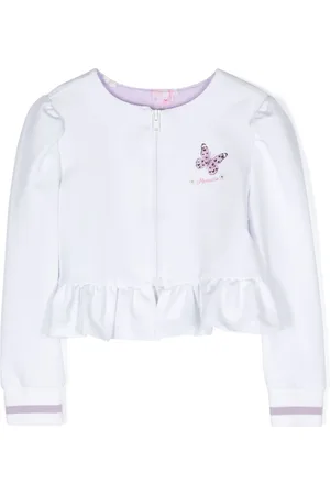 MONNALISA Cartoon-print crystal-embellished sweatshirt