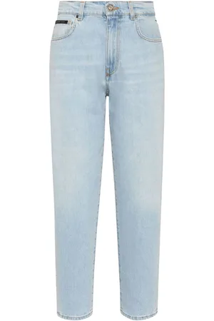 Philipp Plein High-rise straight-leg jeans