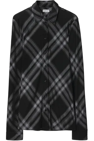 Burberry Check-print long-sleeve shirt