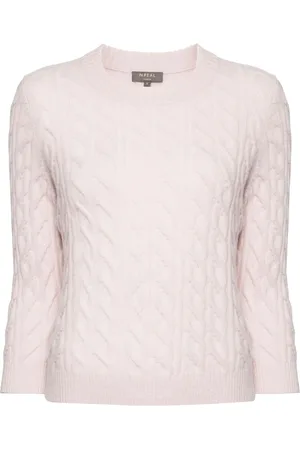 N.PEAL Cable-knit cashmere jumper