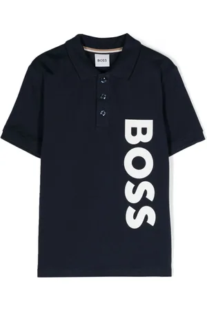 HUGO BOSS Logo-print cotton polo-shirt