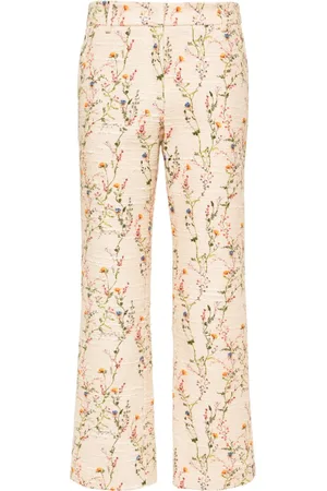 La DoubleJ 24/7 floral straight-leg trousers
