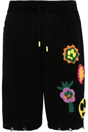 BARROW Patch-detail cotton shorts