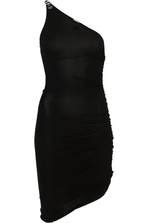 Courrèges Asymmetric gathered dress