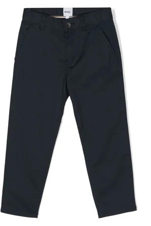 HUGO BOSS Twill straight-leg trousers