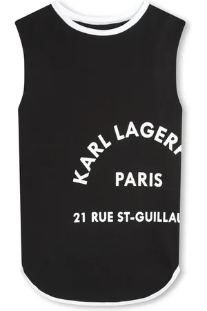 Karl Lagerfeld Logo-print organic-cotton dress