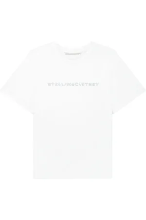 Stella McCartney Crystal-embellished logo T-shirt