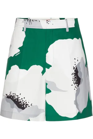 VALENTINO GARAVANI Flower Portrait-print bermuda shorts