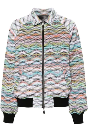 Missoni Zigzag-woven reversible bomber jacket