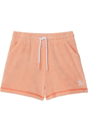 Burberry Equestrian Knight-embroidered towelling shorts