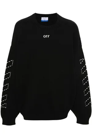 OFF-WHITE Diag-stripe embroidered jumper