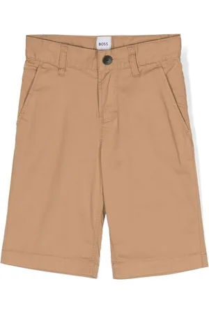 HUGO BOSS Turn-up cotton shorts