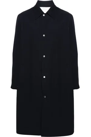 Jil Sander Single-breasted gabardine wool coat