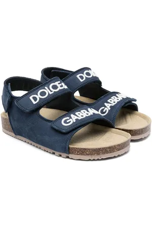 Dolce & Gabbana Logo-embroidered touch-strap sandals