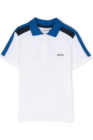 HUGO BOSS Colour-block cotton polo shirt