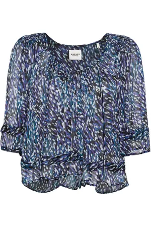 Isabel Marant Roxini abstract-print blouse