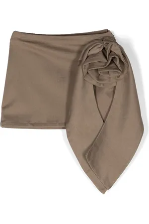 DOUUOD KIDS Appliqu??-detailed belted miniskirt