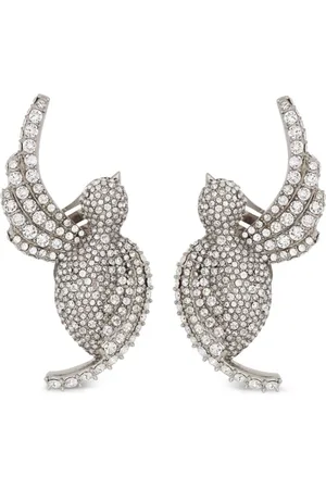 Balmain Swallow rhinestone-embellished earrings
