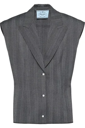 Prada Single-breasted pinstripe vest