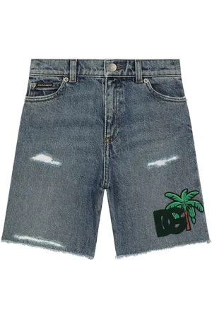 Dolce & Gabbana Logo-appliqu?? denim shorts