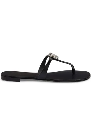 Giuseppe Zanotti Brionne crystal-embellished leather sandals