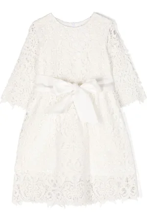 JESURUM BABY Sheer-lace cotton dress