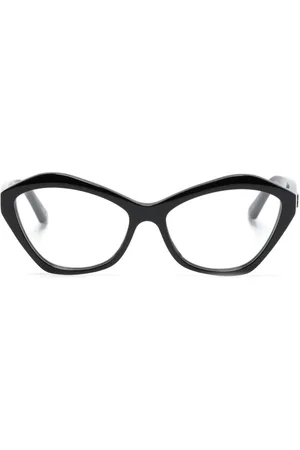 Balenciaga Logo-plaque cat-eye glasses