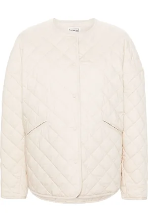 Totême Drop-shoulder diamond-quilted jacket