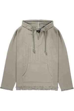 Purple Brand Logo-appliqu?? cotton hoodie