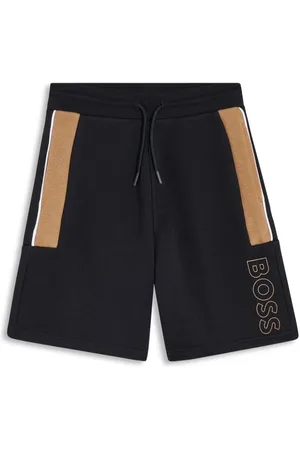 HUGO BOSS Logo-print cotton-blend track shorts