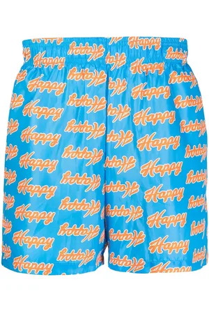 Natasha Zinko Happy-print swim shorts