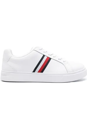 Tommy Hilfiger Essential tape-detail leather sneakers