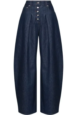 Jacquemus Le De-Nimes Ovalo mid-rise wide-leg jeans