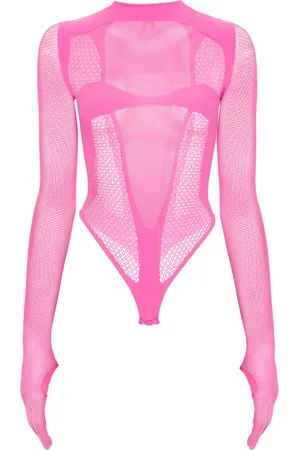 GCDS Panelled-mesh bodysuit