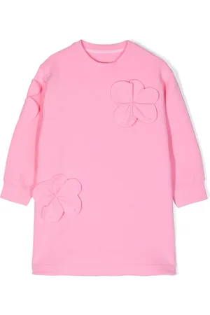 JNBY by JNBY Floral-appliqu?? cotton sweater dress