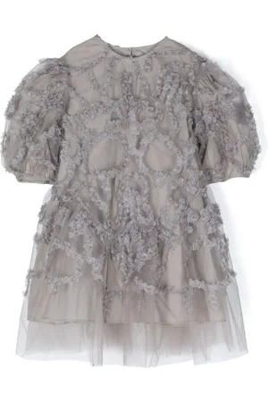 JNBY by JNBY Floral-embroidered tulle dress