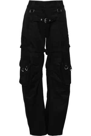 OFF-WHITE CO cotton straight-leg trousers