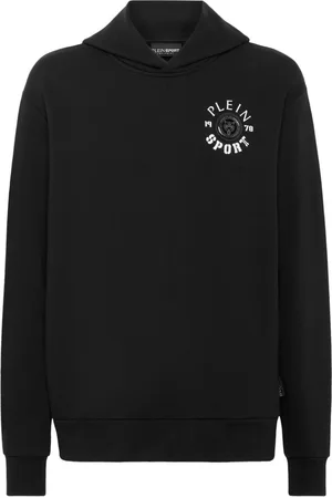 Philipp Plein Logo-print cotton-blend hoodie