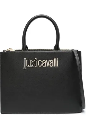 Roberto Cavalli Range B logo-lettering tote bag