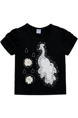 Mimi Tutu Peacock-appliqu?? T-shirt