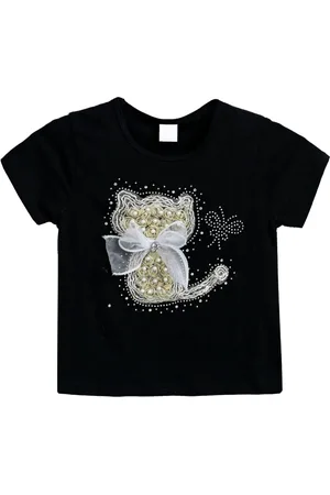 Mimi Tutu Cat-appliqu?? T-shirt